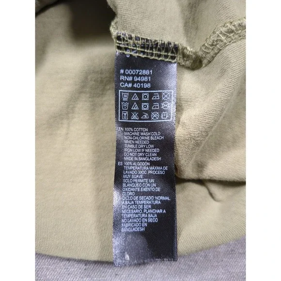 21 Men Los Angeles Olive Green Henley Long Sleeve Soft Cotton Mens Size M Shirt - Picture 16 of 16